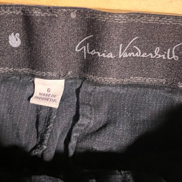 Gloria Vanderbilt Women 6 Missy Black Elastic Waist Band Dress Pant (L) - Picture 6 of 7